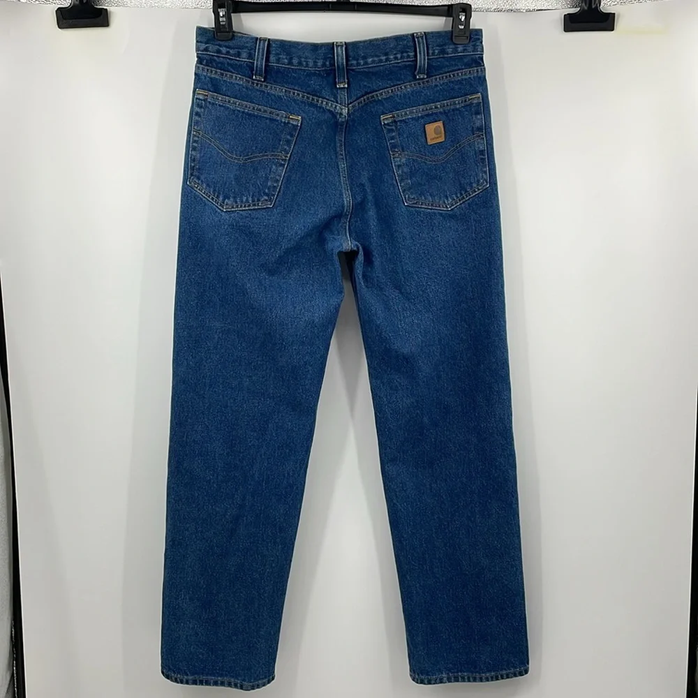 Men’s Carhartt B460 Relaxed Fit blue Jeans 36W x 32L